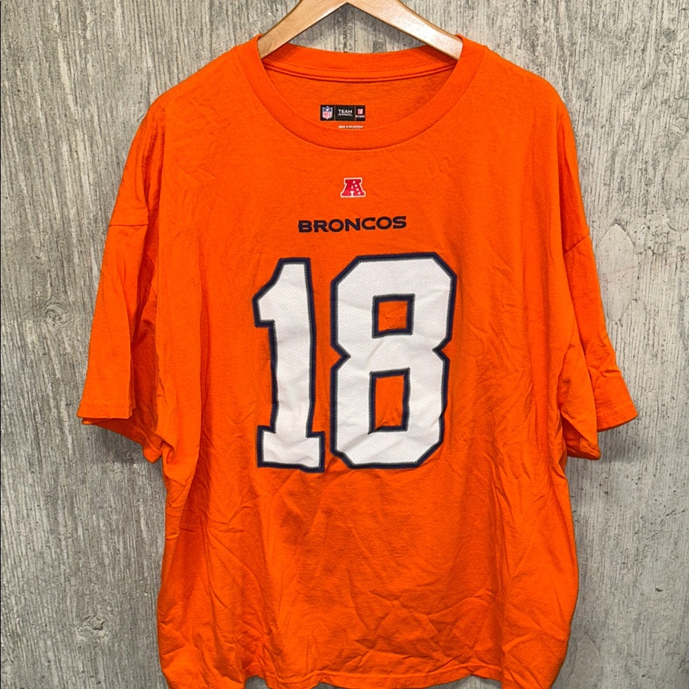 NFL Peyton Manning Denver Broncos 18 Orange‎ Jersey Shirt XXL
